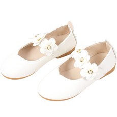 BEBEMARU 女童腳背花朵跟鞋 9915