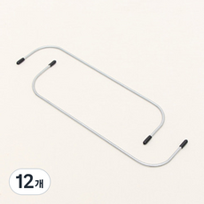 해피베어스 스퀘어 슬림 휠 프레임 2p 24 x 6.5 cm, 실버, 12개
