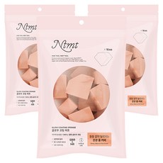 Nice Tool Meet Tool Glow塗層粉撲 16p, 單一顏色, 3個