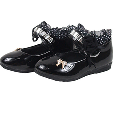 BEBEMARU 女童玫瑰蕾絲鞋 9914