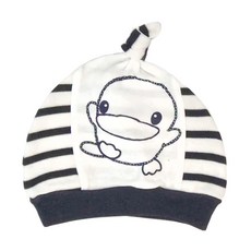 KU.KU Duckbill 酷咕鴨 亮亮單結帽，100%純棉 初生嬰兒適用, 藍色