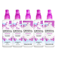 크리스탈 데오드란트 스프레이 무향, 118ml, 5개
