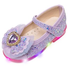 LA STELLA 女童瑪莉珍LED融化愛心公主鞋