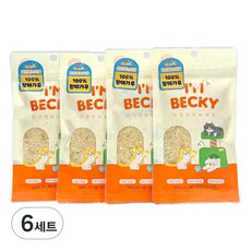 아임베키 고양이 면역 간식 4P, 6세트, 15g, 황태