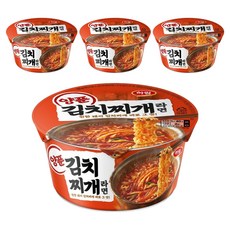 하림 양푼김치찌개라면 컵 102g, 4개