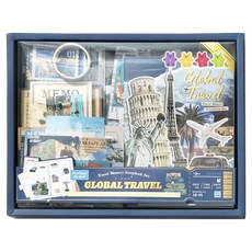 Hayeongine 復古旅行手帳裝飾套組, 1套, 混合色