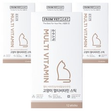 프롬벳 고양이 순수스틱 영양제, 12회분, 종합영양제, 4개