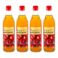 台糖 蘋果醋, 4個, 600ml