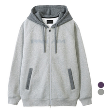 PanAm 中性款字體標誌連帽拉鍊外套