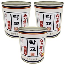 토호식품 락교 캔, 3kg, 3개