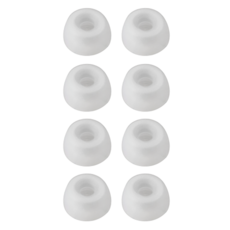 audio-technica 鐵三角 交換用耳塞 原廠保固 M號, ER-TW1, 透明白, 1組