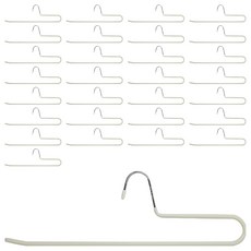 홈앤하우스 멀티코팅 바지걸이, 크림화이트, 40개