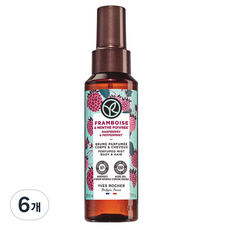 YVES ROCHER 伊夫黎雪 覆盆子薄荷香氛噴霧 身體&頭髮, 100ml, 6個