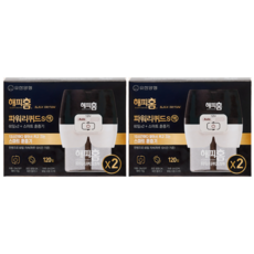 해피홈 블랙에디션 스마트 훈증기 + 파워 리퀴드 S액 리필 60일 2p 세트, 45ml, 2세트