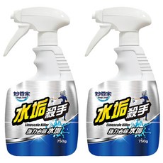 妙管家 水垢殺手, 強力去除水垢, 適用於浴室、水龍頭、玻璃等, 750g, 2瓶