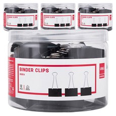 deLi 得力 金屬長尾夾 E8561A 黑色 1號 51mm 12入, 4個, 12個