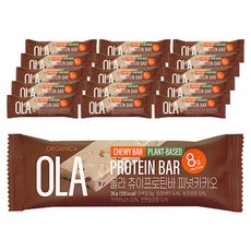 올가니카 올라 츄이프로틴바 피넛카카오, 35g, 16개