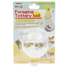 LillipHut 麗利寶 小動物 龍貓 覓食淘寶球 直徑60mm 三種大小孔設計 透明好觀察 產生覓食樂趣, 透明色, 1個