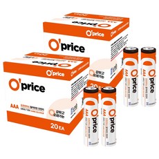 O'price 鹼性AAA電池, 2個, 20入