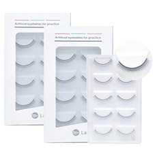 練習用假睫毛 6mm, 單色, 2套