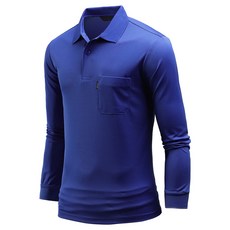 DAKUANG 男款 Shaker 口袋 PK 長袖翻領T恤 C07K9 tp2123