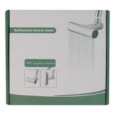 飛雨瀑布萬向水龍頭, 多功能通用淋浴, 360度旋轉, 四檔出水, 14 x 8.5 x 6cm, 1個
