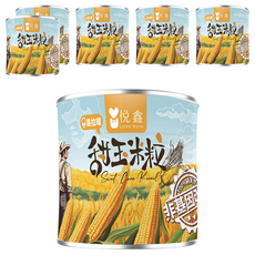 Lovee Warm 悅鑫 甜玉米粒罐頭, 340g, 6個