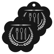 Chanipang EG-IDP250 2P 矽膠電磁爐墊 保護墊 鍋架, 2個, 黑色叉子