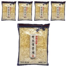 토호식품 백초생강 채, 1.3kg, 5개