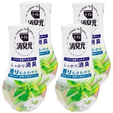 KOBAYASHI 小林製藥 消臭元 廁所消臭元空氣芳香劑, 400ml, 4瓶, 自然派香氛