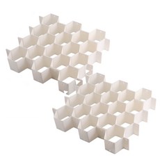 The GG 更整潔 內衣襪子蜂巢收納抽屜隔板, 單一顏色, 2個