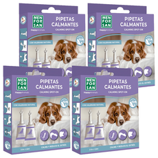 MEN FOR SAN 犬用天然草本抗壓鎮定滴劑 0573, 2份, 鎮靜, 4個