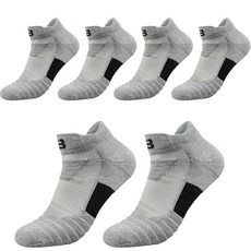 SNF 厚底精英籃球襪三腿套, 03灰色