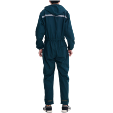 美化部長 大尺碼 連身式 鈴木 連帽 工作服 維修服 焊接服 連身褲 01, 深綠色, 1個