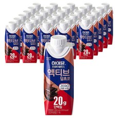 하이뮨 프로틴 밸런스 액티브 딥초코 제로, 250ml, 54개
