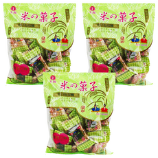卡賀 米之菓子, 海苔黑芝麻米果, 精美小包分裝, 200g, 3袋
