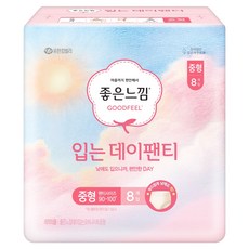 좋은느낌 입는 데이팬티 생리대, 중형, 8개입, 1개