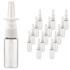 塑膠噴霧瓶 20ml, 15個, 透明(瓶身) + 白色(瓶蓋)