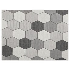 玄關地墊 PVC刮泥絲圈地墊 可DIY剪裁 底部防滑, 120 x 100cm, 淺灰階, 1個