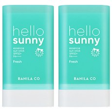 바닐라코 헬로 써니 에센스 선 스틱 프레시 SPF50+ PA++++, 18.5g, 2개