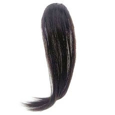 HiYuni 旁分瀏海髮片 30公分 2件組, 棕黑色, 1個