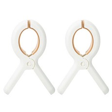 SHIMOYAMA PP棉被晾曬架防風夾 2個入 小貨, 1組, 白色