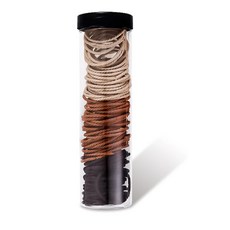 小麥購物 韓系髮圈 D133 3.7cm, 深咖色, 66g, 100個, 3瓶