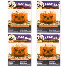 超大型萬聖節垃圾袋, 4個, 橘色