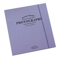 Moneyfull 四格照片自黏相簿 回憶收藏 透明相簿, 紫色, 25張