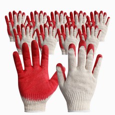 막시무스장갑 고급형 반코팅 장갑 양손착용 세트, 레드, 10세트