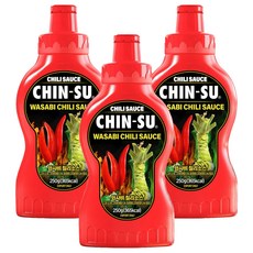 CHIN-SU 山葵辣椒醬, 3個, 250g