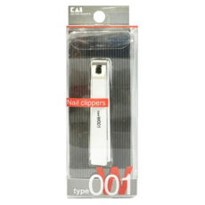KAI 貝印 typeW001系列 指甲剪 平口 KE-0108 S, 白色, 1件