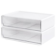 까사마루 다용도 펜트리 올림 서랍장 와이드형, 화이트, 2개