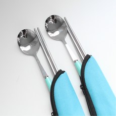 染色牛津餐具 2 人用, 薄荷, 1套